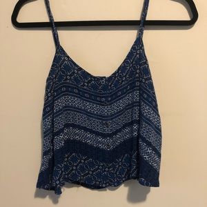 Forever21 Blue Button front cami